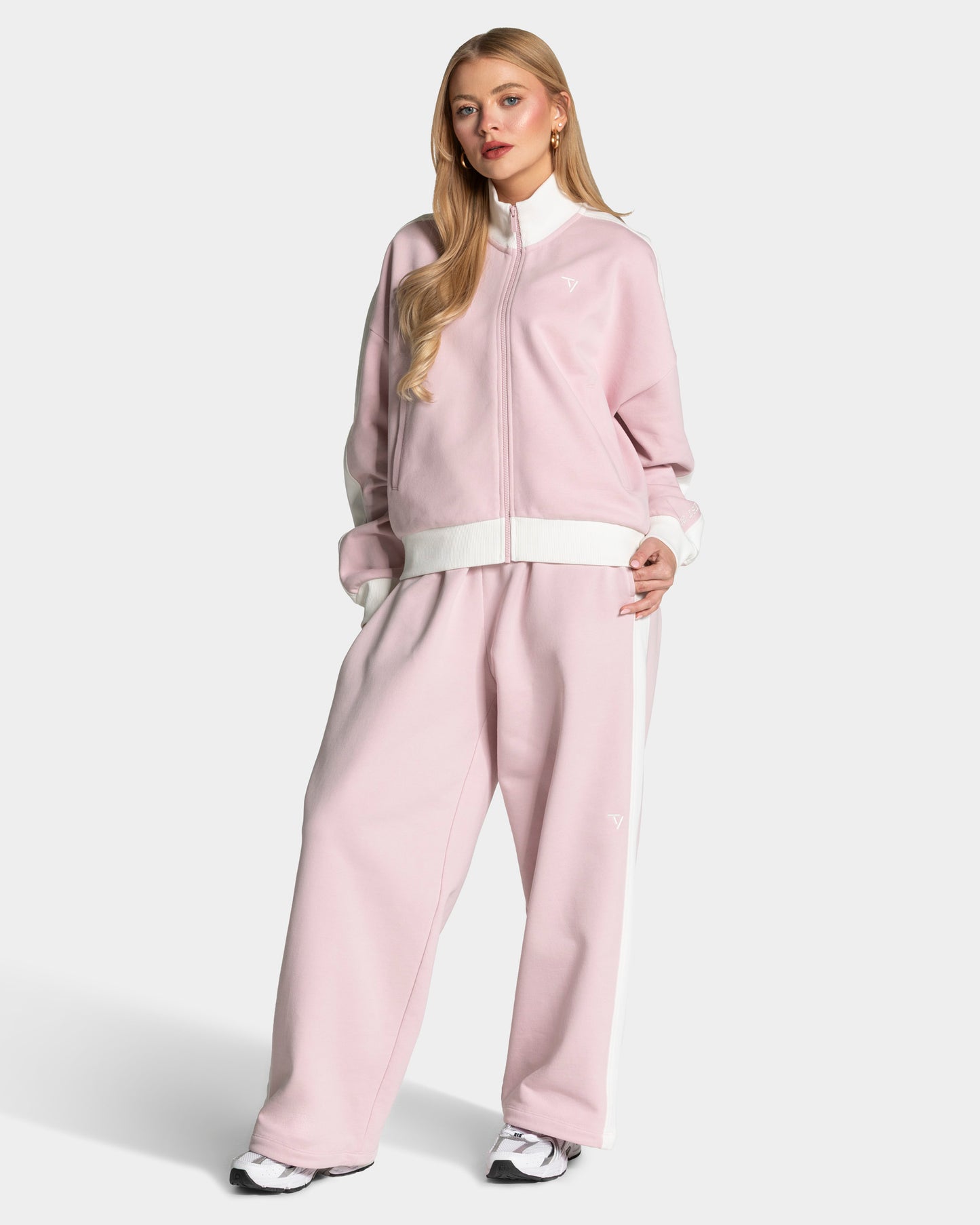 Football Wide Leg Joggers ‘Light Pink’