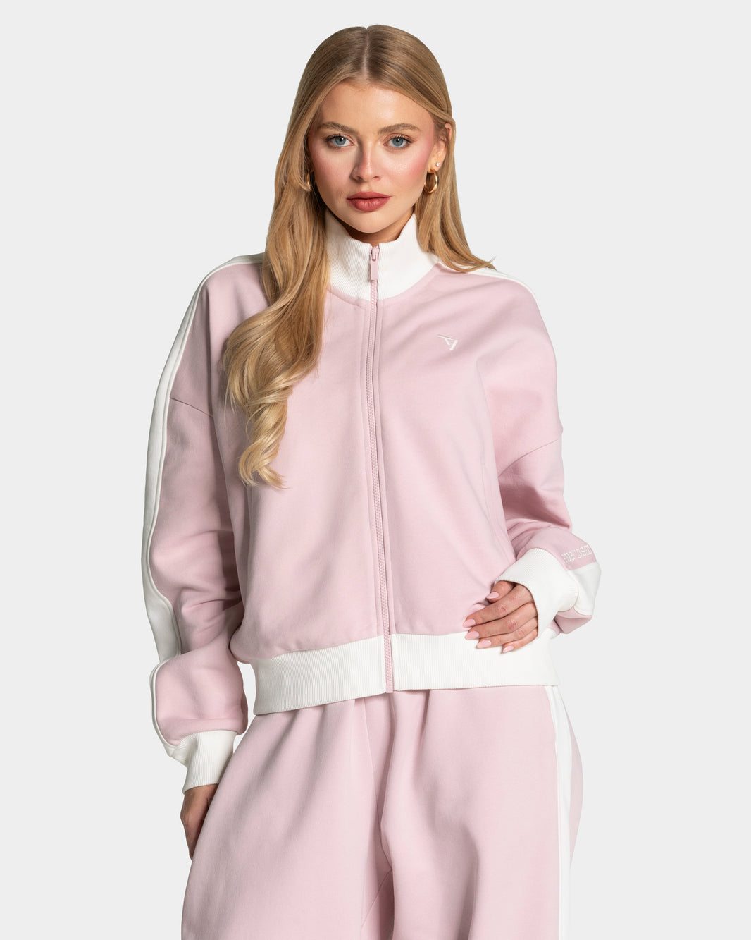 Football Zip Jacket ‘Light Pink’