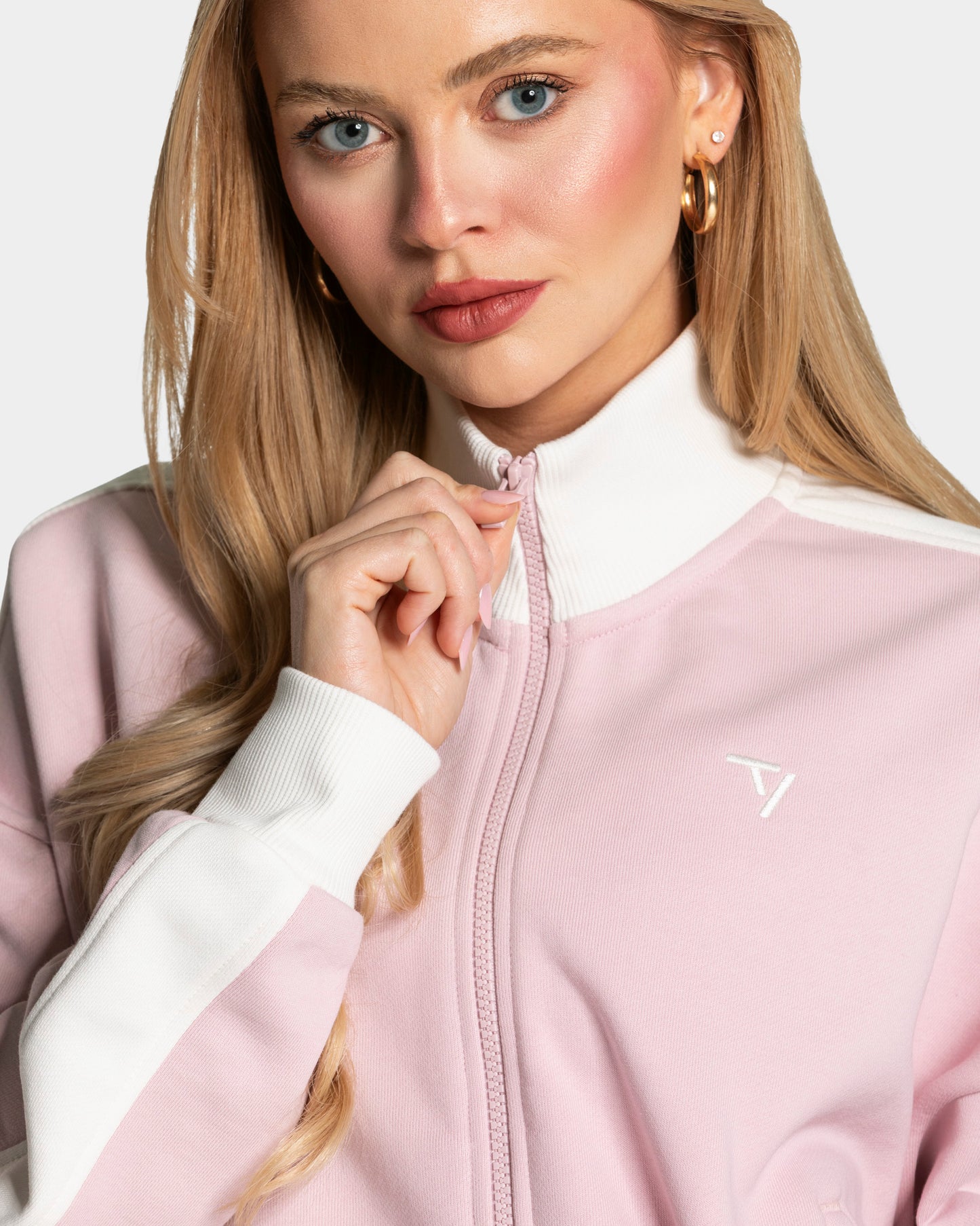 Football Zip Jacket ‘Light Pink’