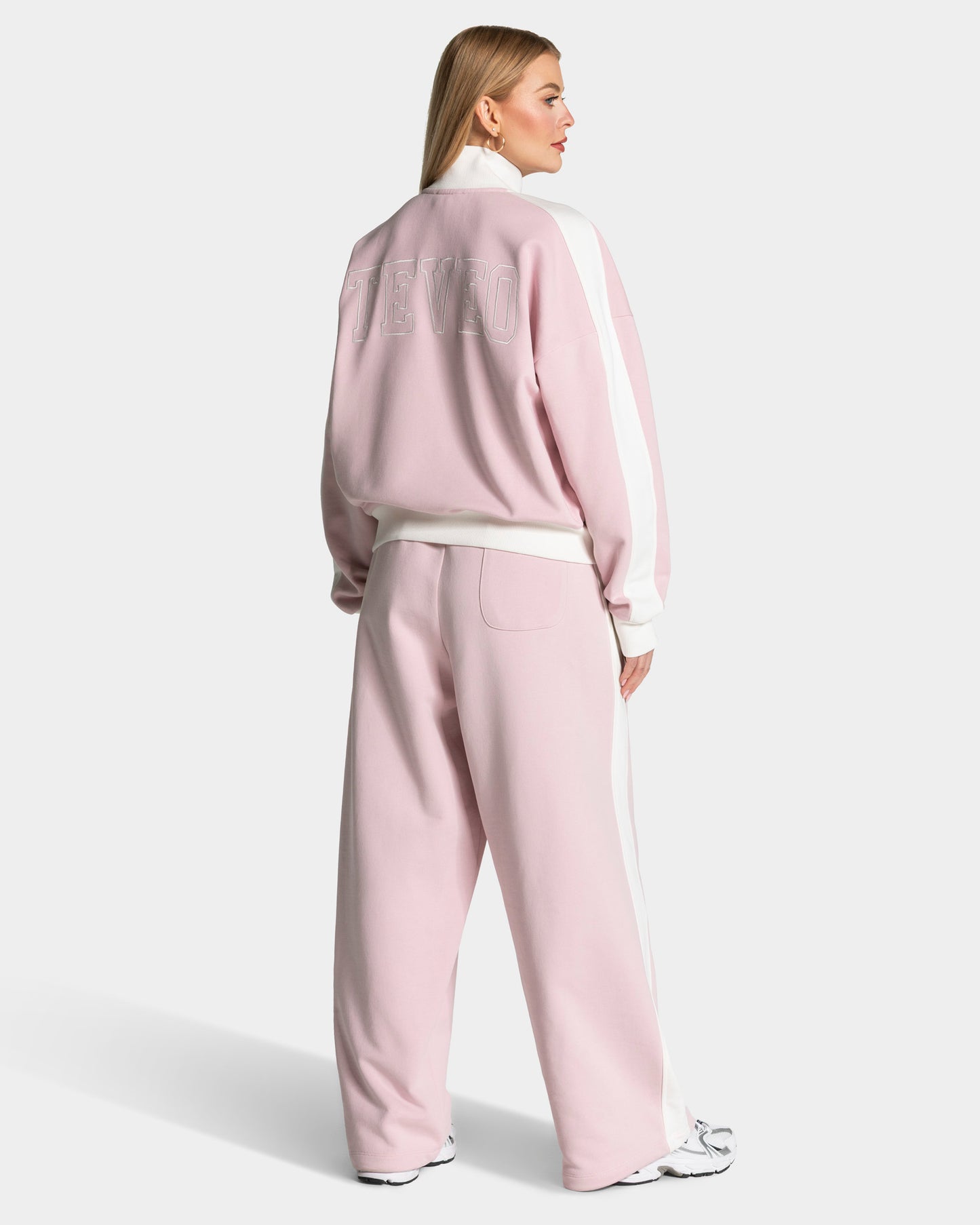 Football Wide Leg Joggers ‘Light Pink’