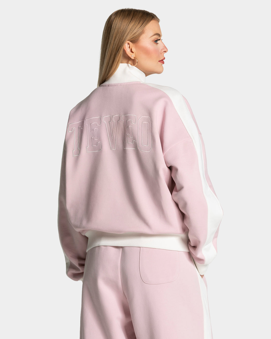 Football Zip Jacket ‘Light Pink’