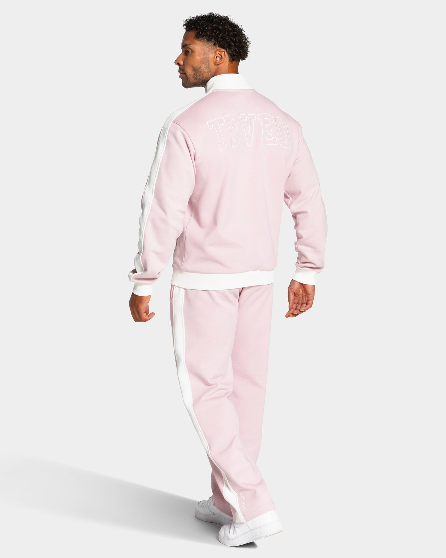 Football Straight Leg Joggers ‘Light Pink’
