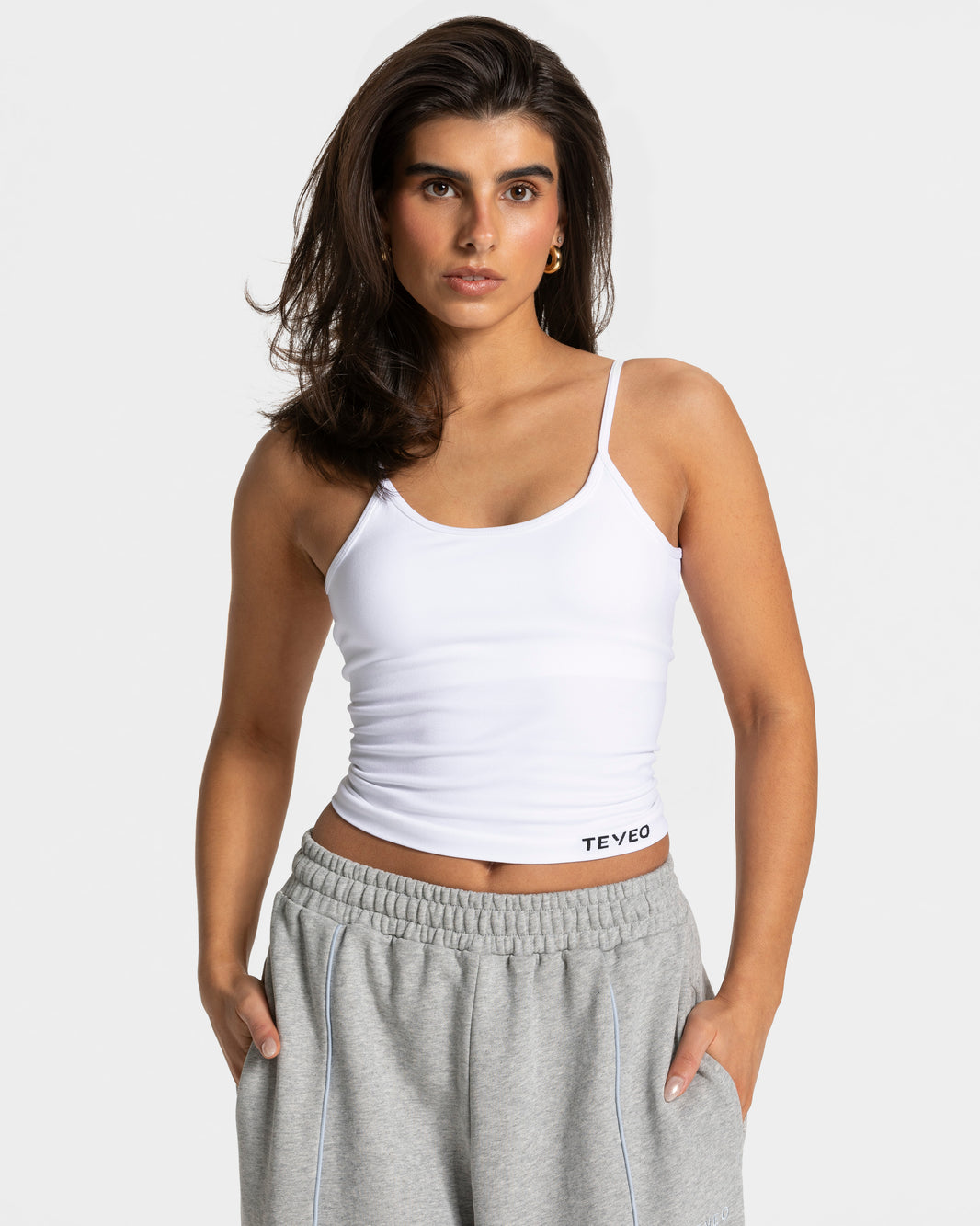 Contrastline Cami Top ‘White’