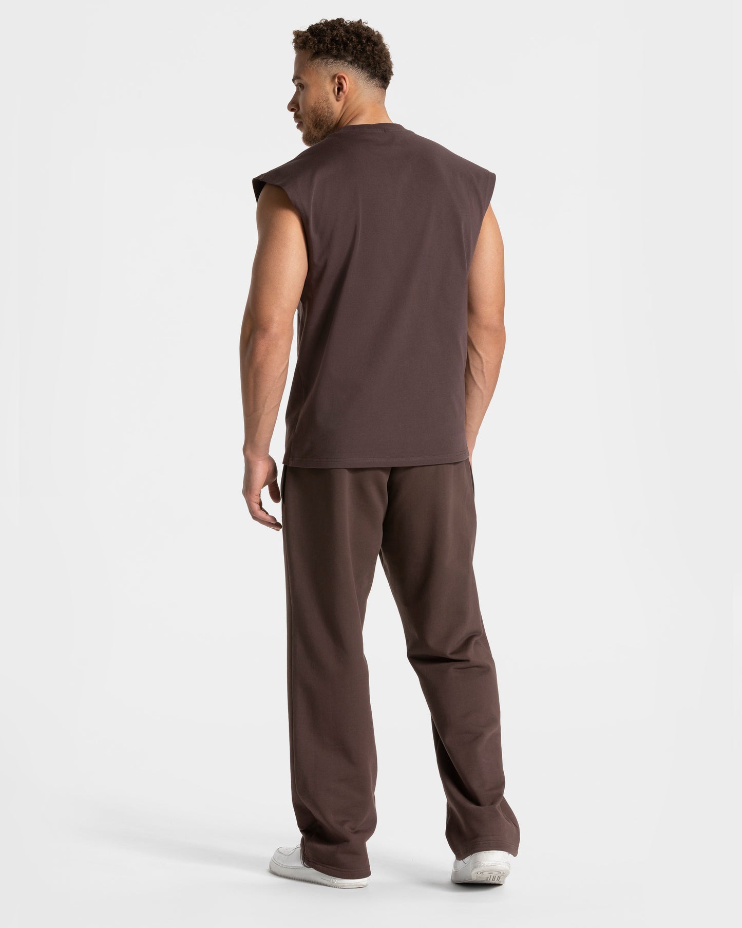 Contrastline Oversized Tank ‘Espresso’
