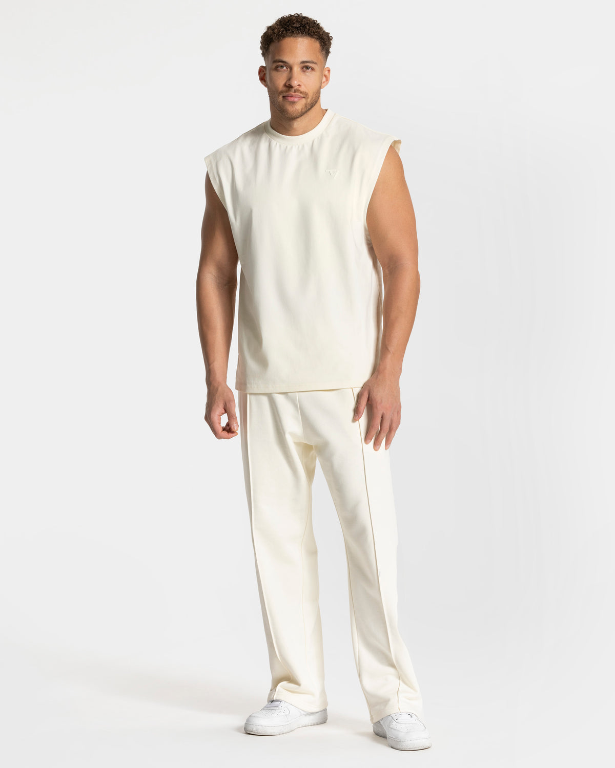 Contrastline Oversized Tank ‘Off White’