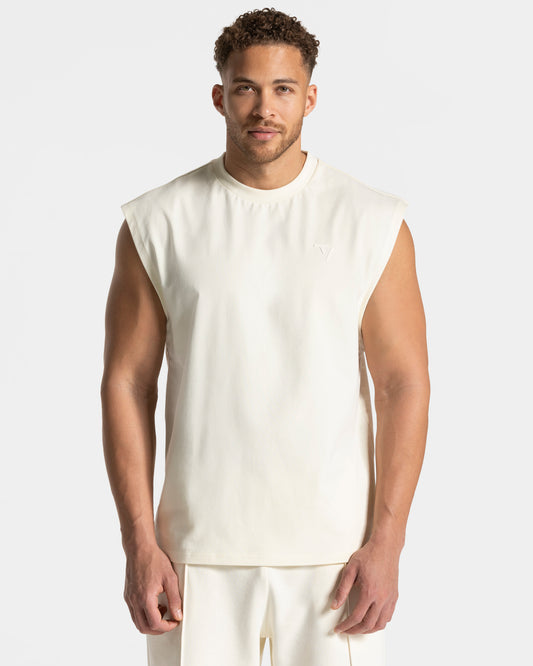 Contrastline Oversized Tank ‘Off White’