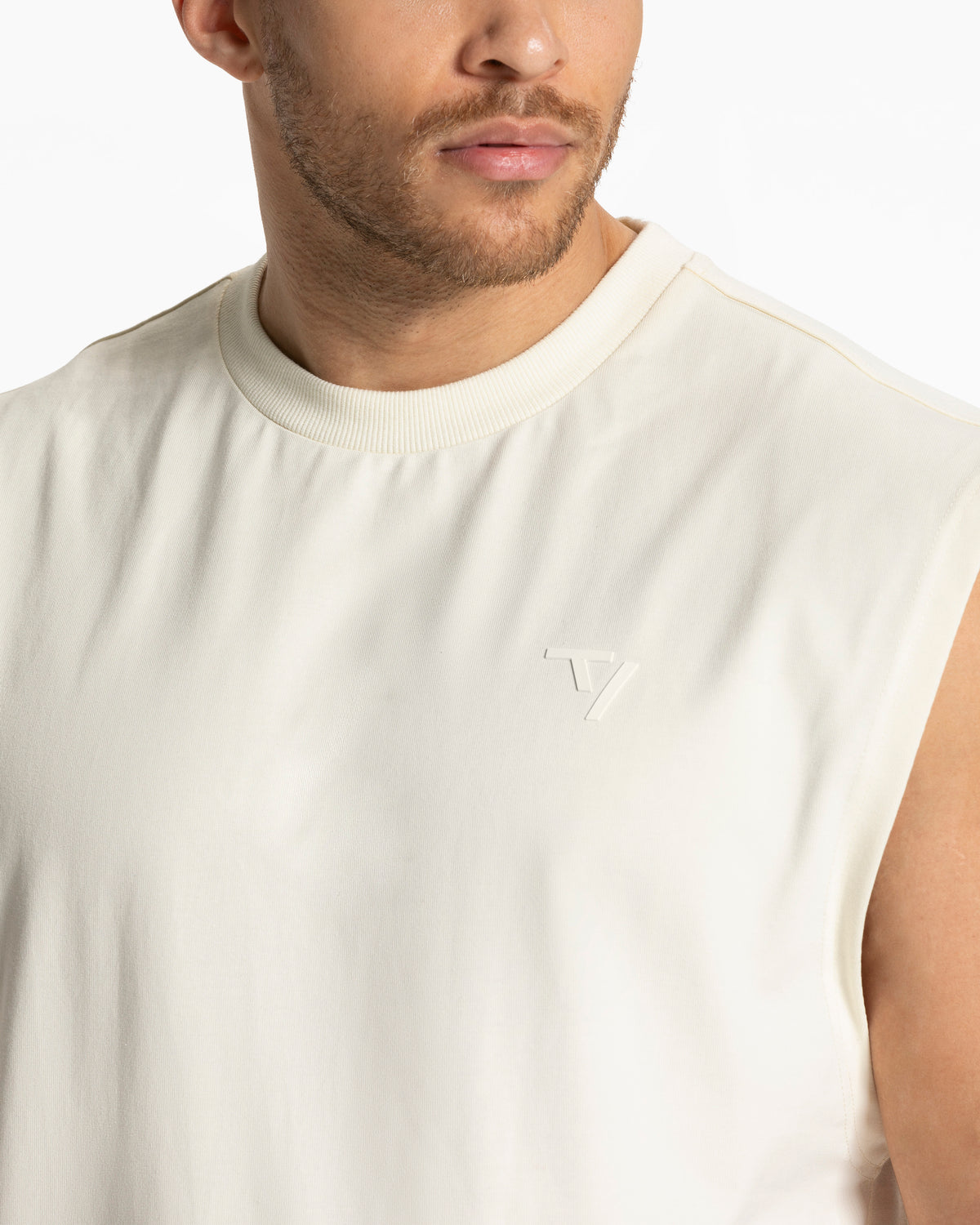 Contrastline Oversized Tank ‘Off White’