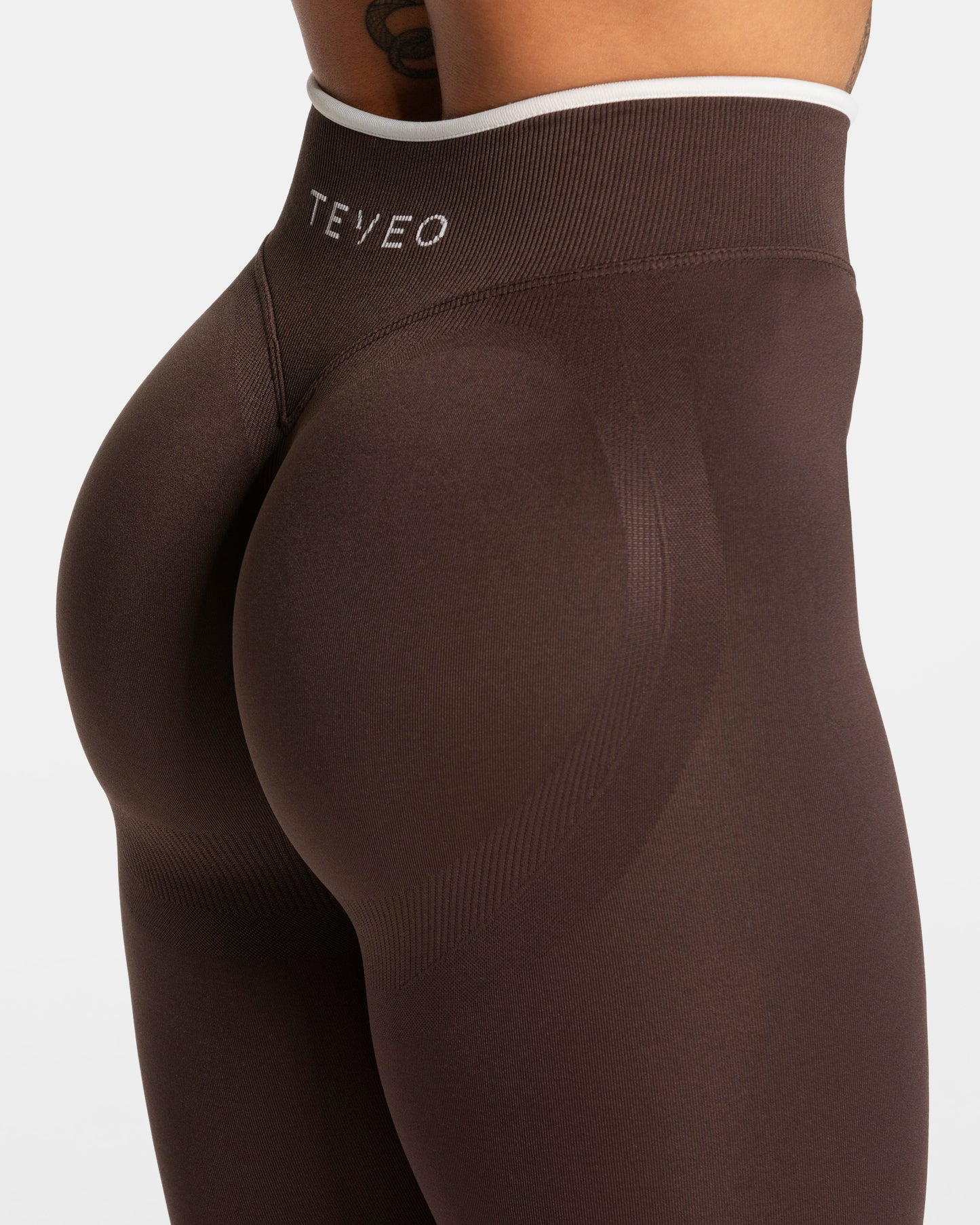 Leggings Sculpt Scrunch Contrastline "Espresso"