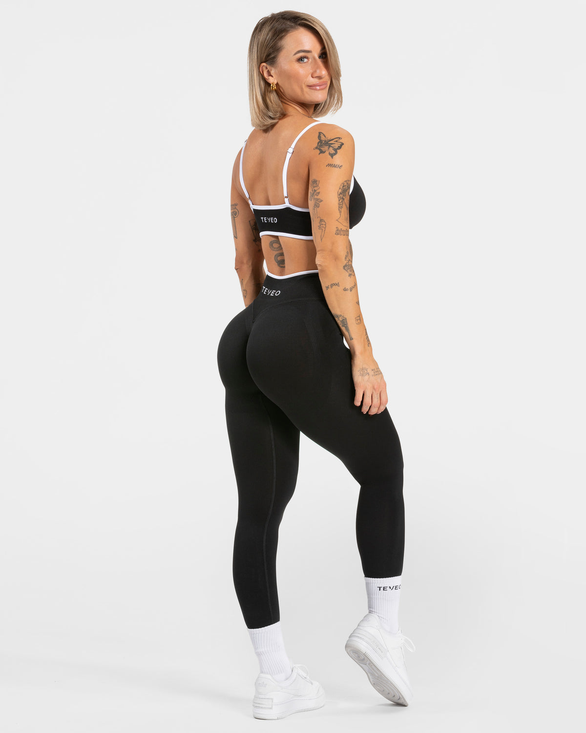 Contrastline Sculpt Scrunch Leggings ‘Black’