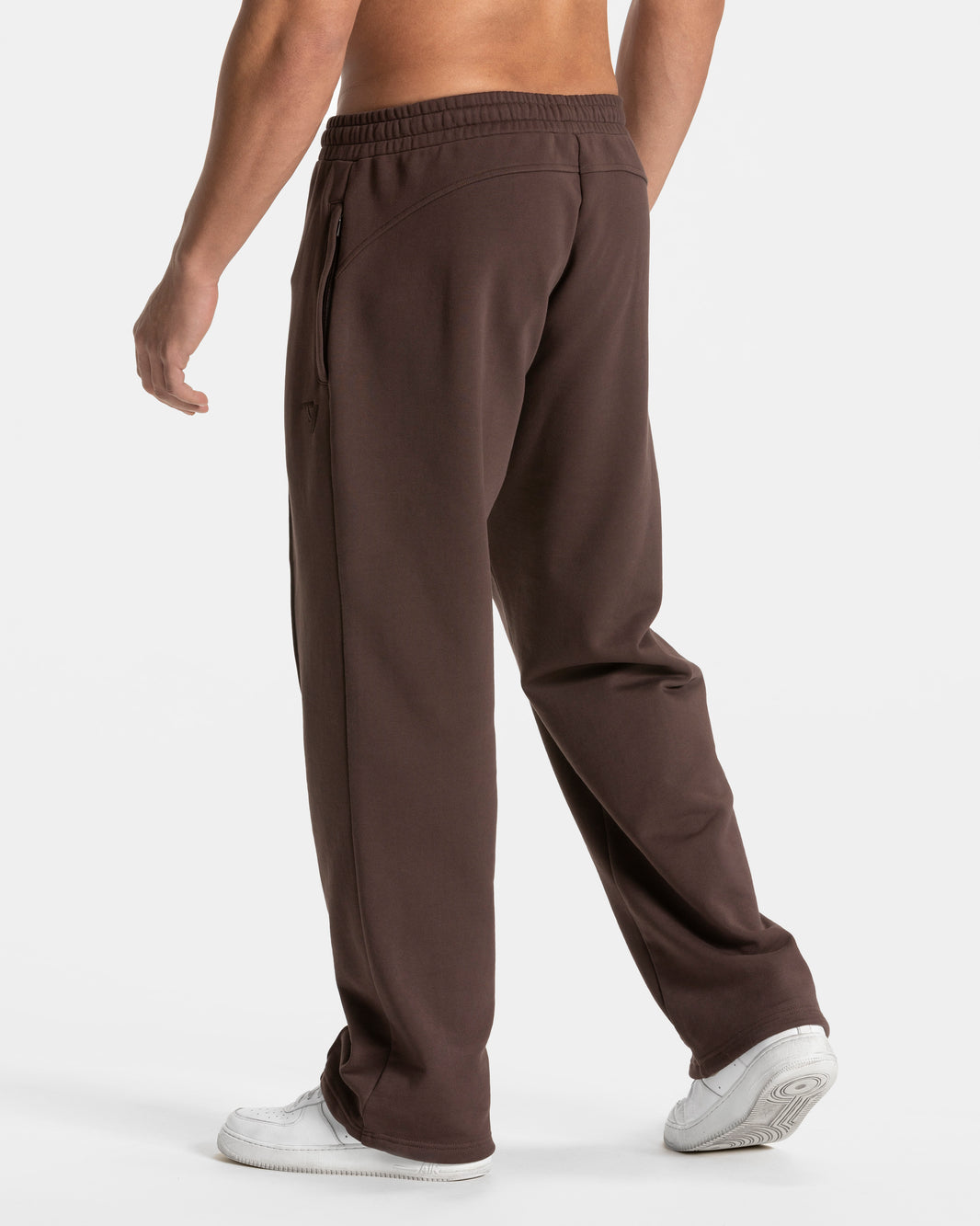 Contrastline Straight Leg Joggers ‘Espresso’
