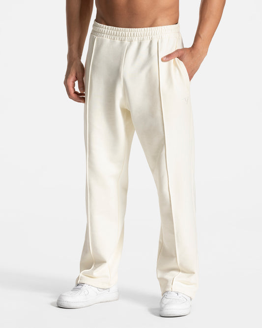 Joggers Contrastline Straight Leg "Off White" (bianco panna)