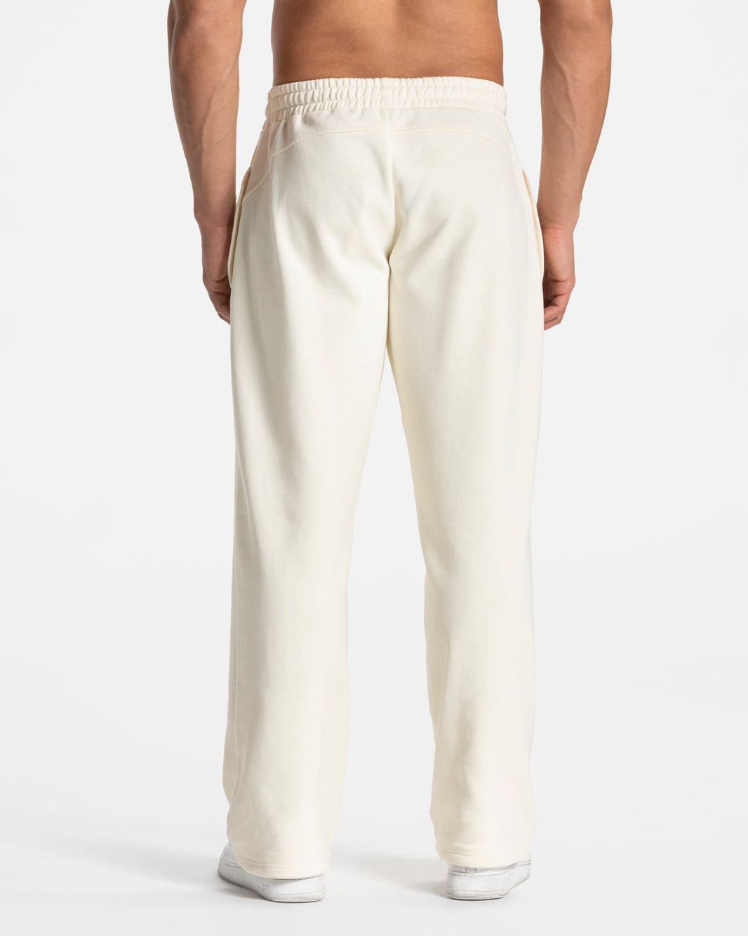 Contrastline Straight Leg Joggers ‘Off White’