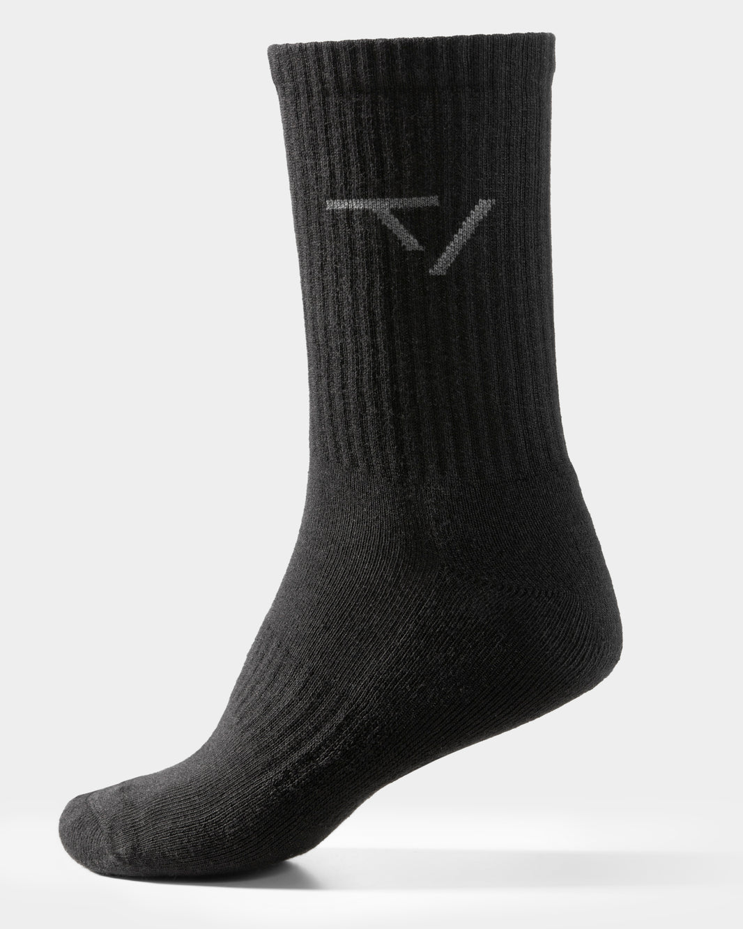 Contrastline TV Socks (2-Pack) ‘Black’
