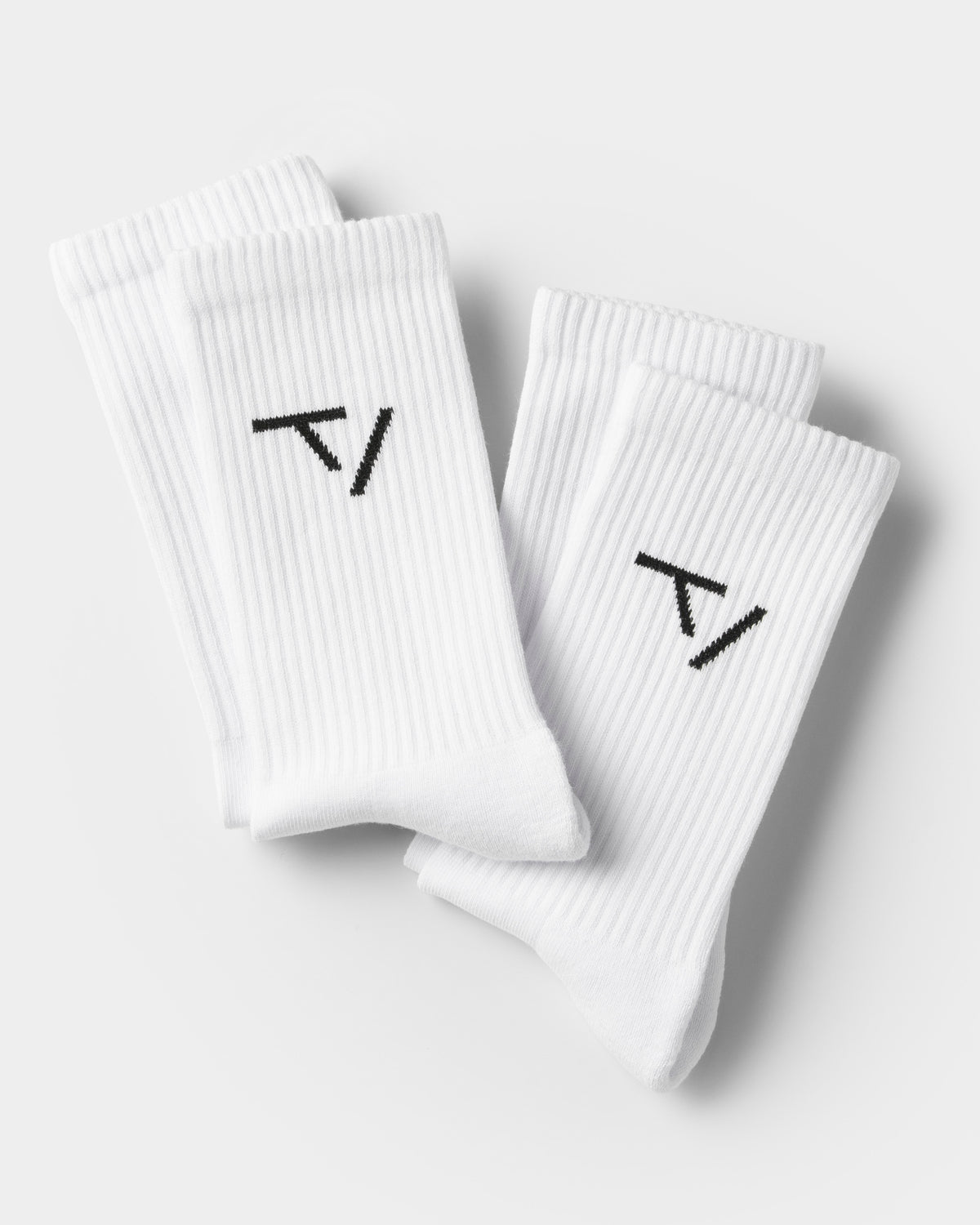 Contrastline TV Socks (2-Pack) ‘White’