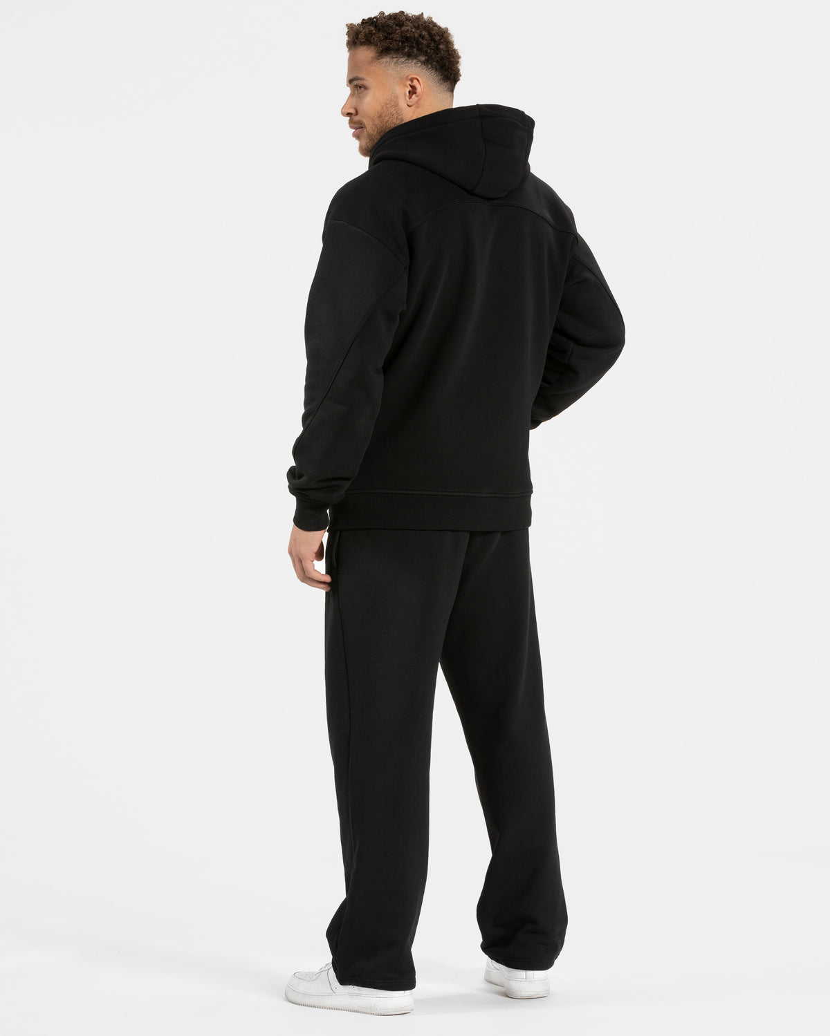 Contrastline Zip Jacke ‘Black’