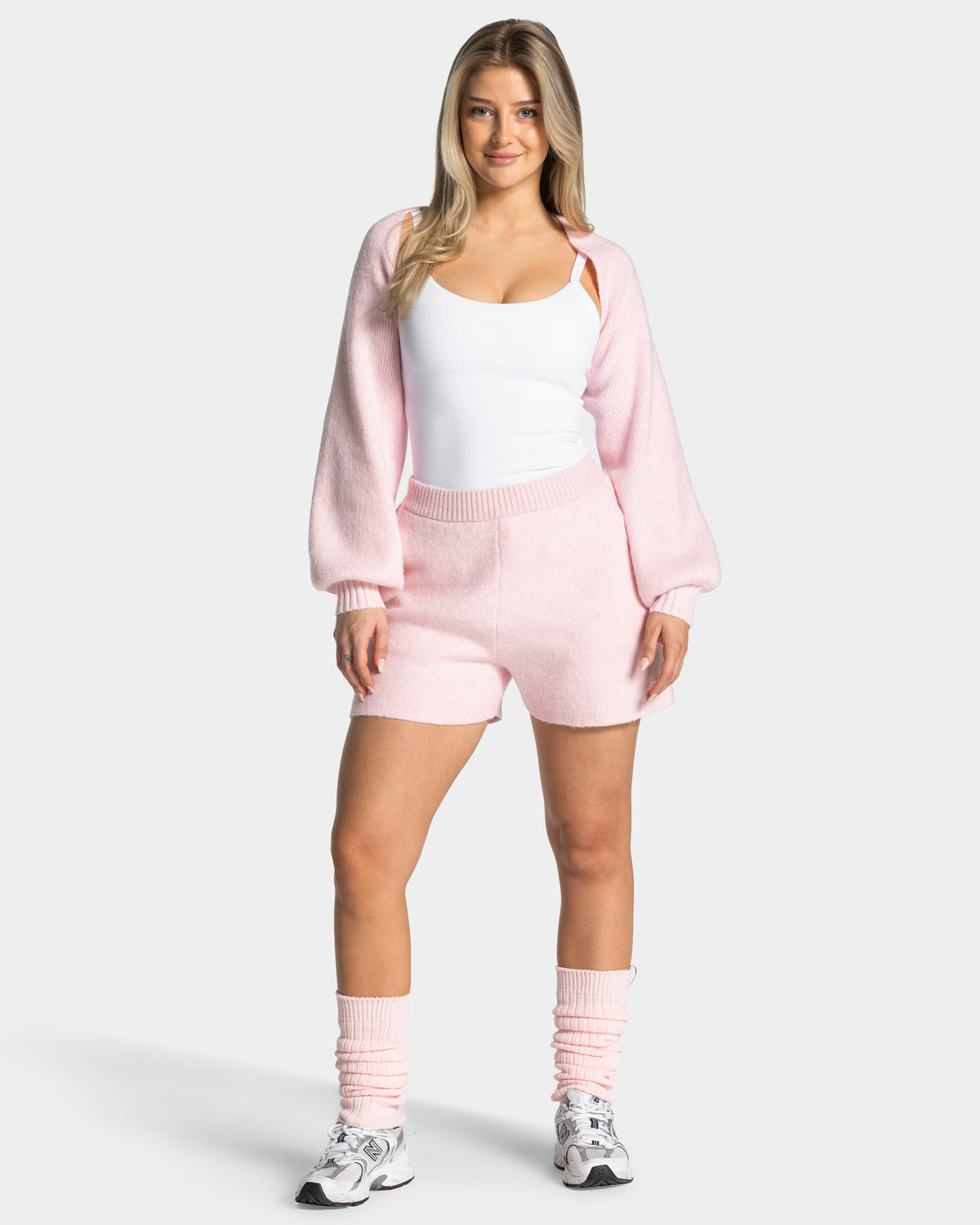 Knit Leg Warmers ‘Light Pink’