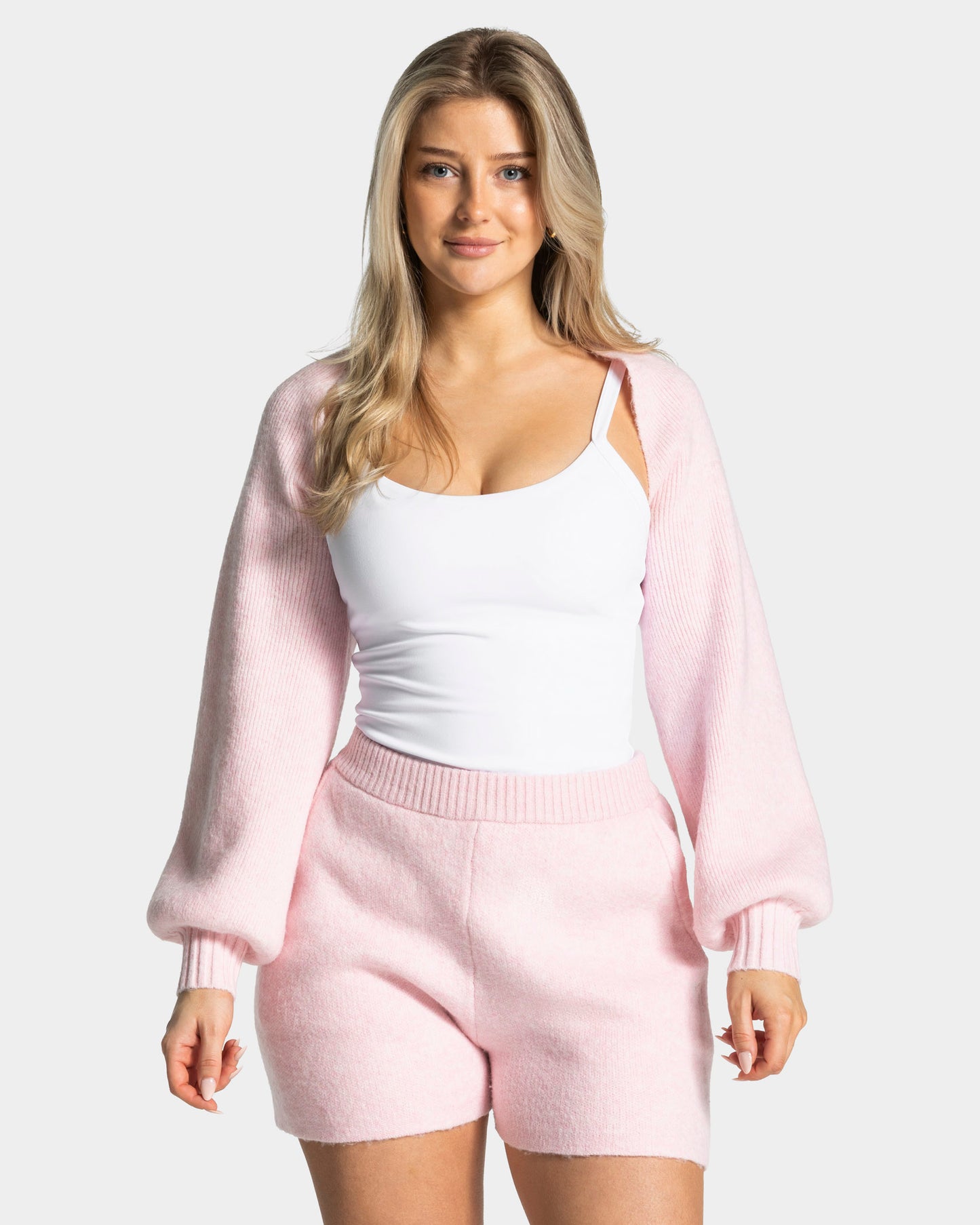 Knit Bolero ‘Light Pink’