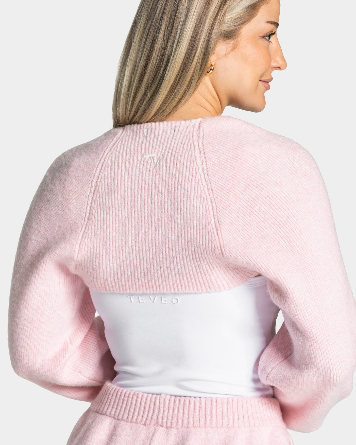 Knit Bolero ‘Light Pink’