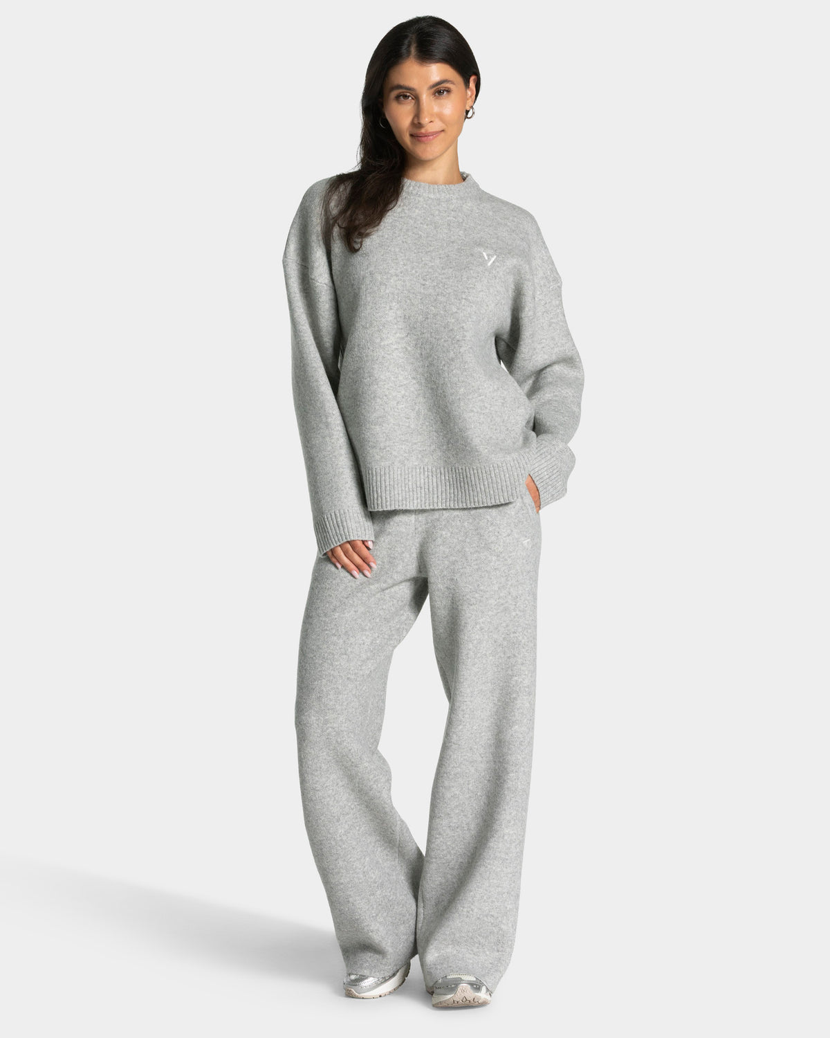 Felpa Knit “Grigio Mélange"