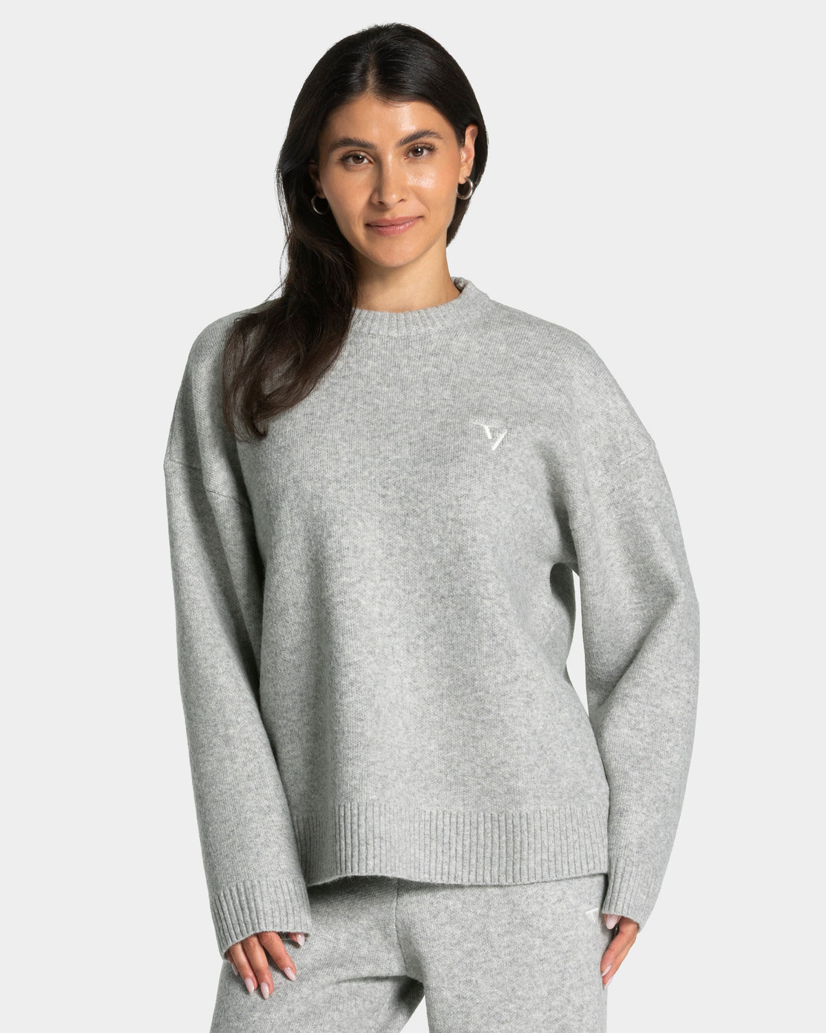 Felpa Knit “Grigio Mélange"