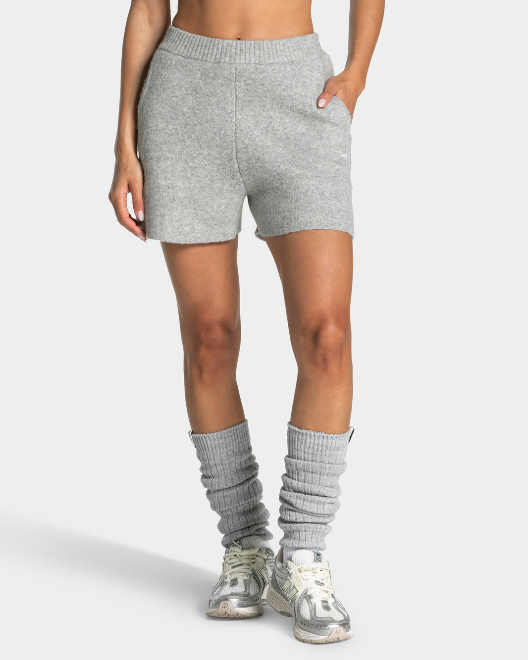 Shorts Knit “Grigio Mélange"