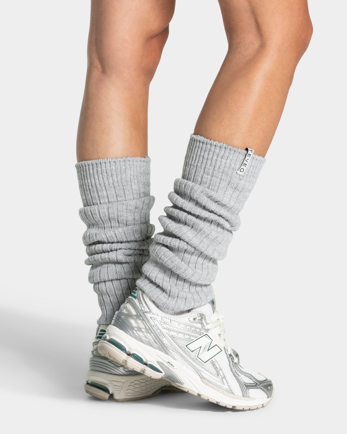 Ocieplacze Knit „Szary melanż”