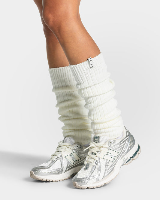 Knit Stulpen "Off White"
