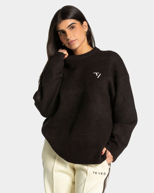 Felpa Knit “Dark Chocolate"