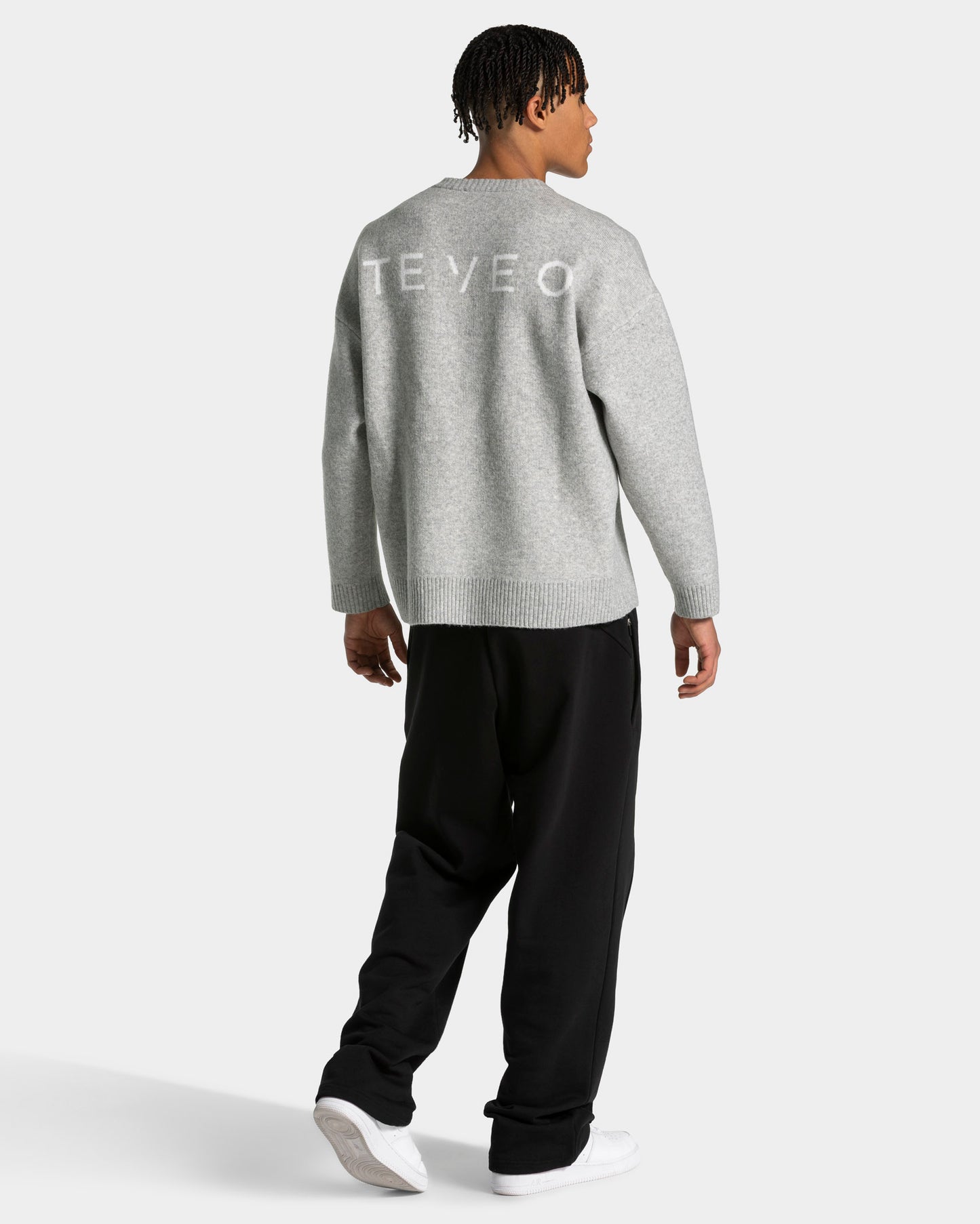 Felpa Knit “Grigio Mélange"