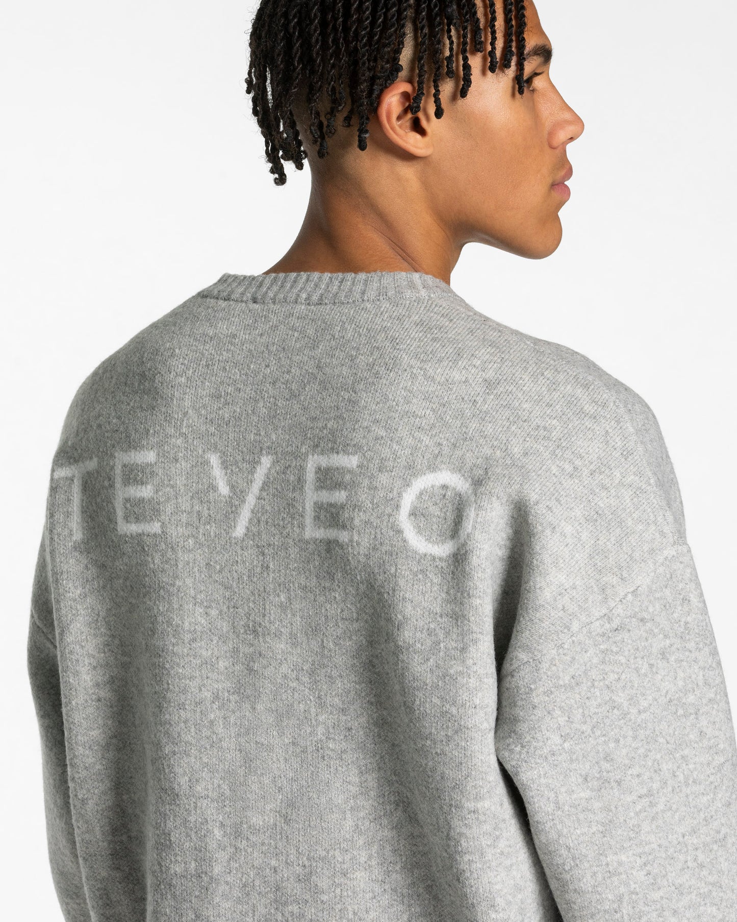 Felpa Knit “Grigio Mélange"