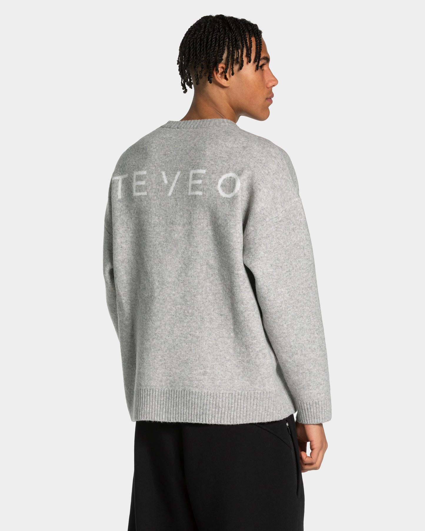 Felpa Knit “Grigio Mélange"