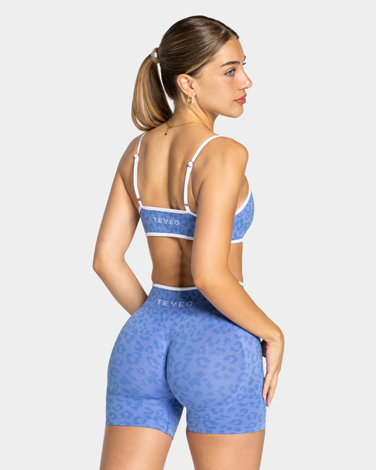 Reggiseno Contrastline “Stampa leopardata Azure"