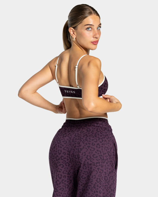 Reggiseno Contrastline “Stampa leopardata Blackberry"