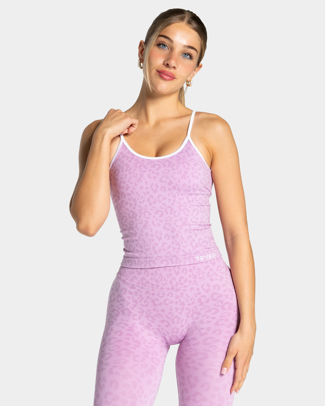 Contrastline Cami Top ‘Orchid Leopard Print’