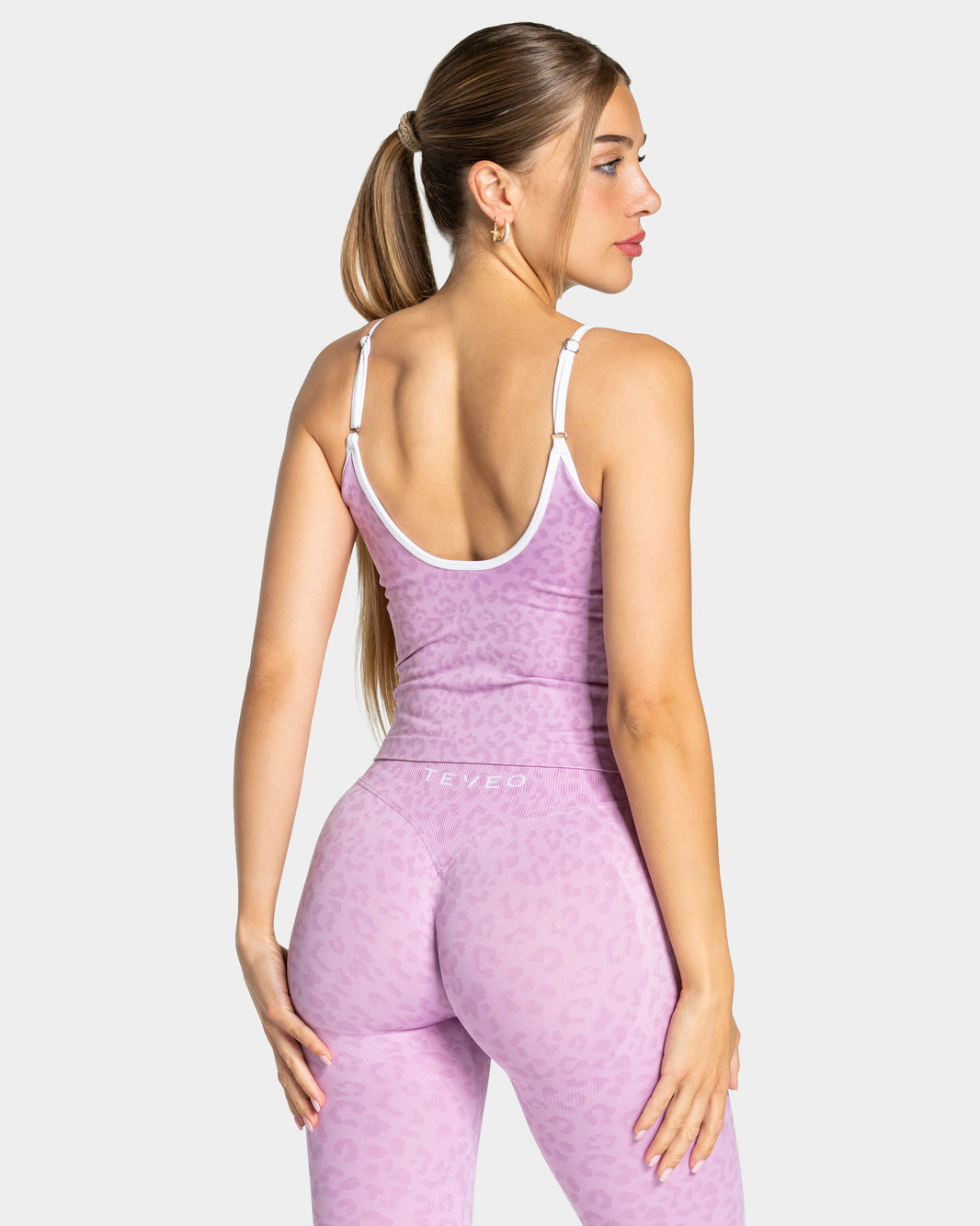 Contrastline Cami Top ‘Orchid Leopard Print’