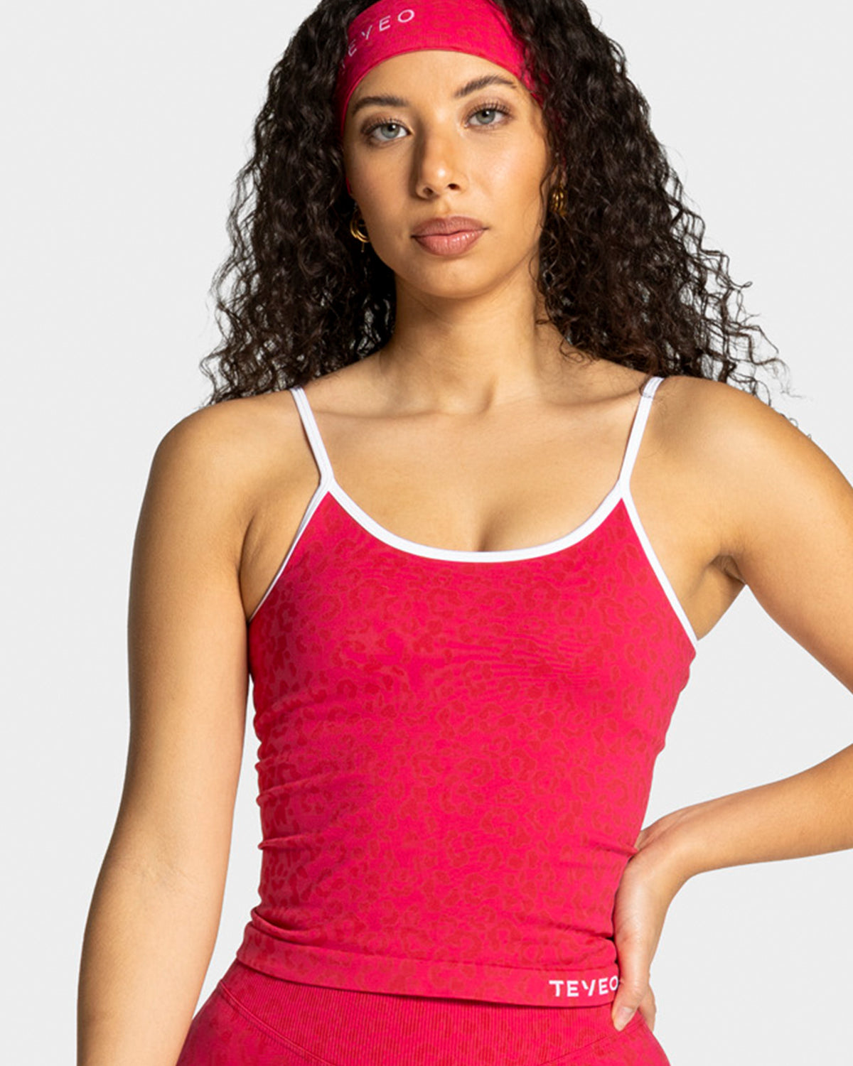 Contrastline Cami Top ‘Berry Leopard’