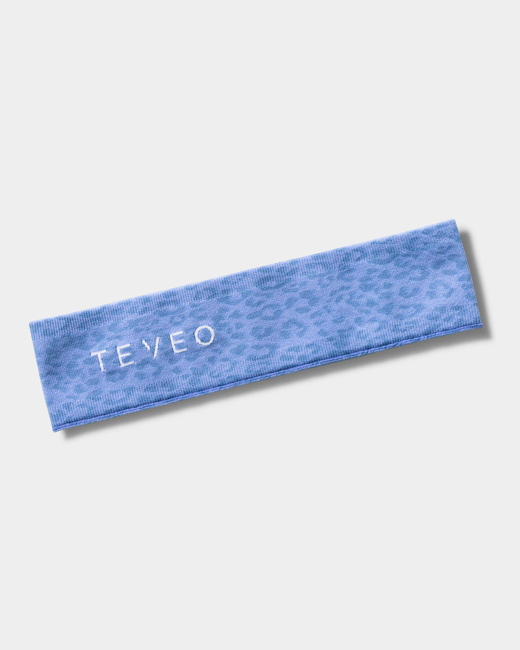 Contrastline Headband ‘Azure Leopard Print’