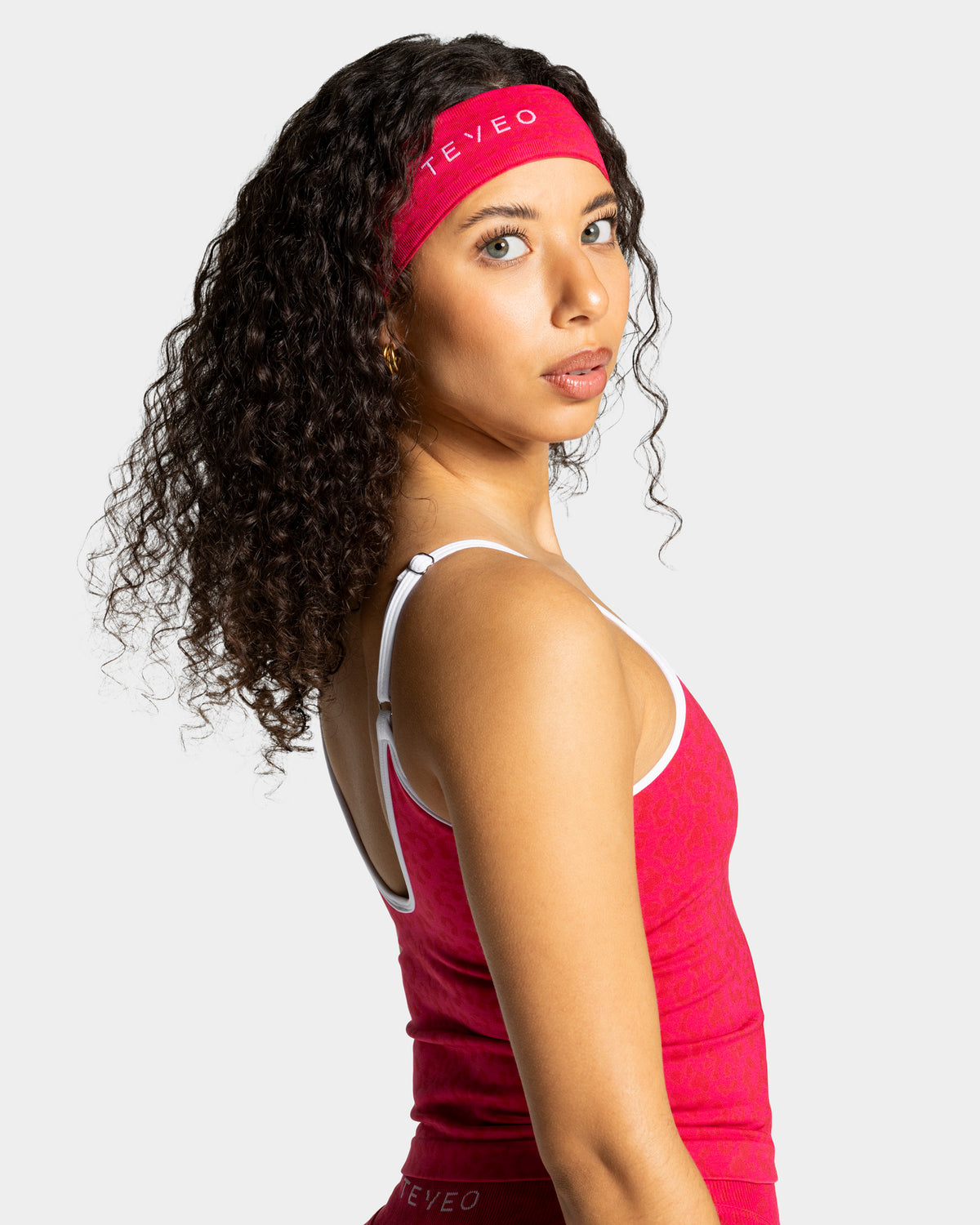 Contrastline Headband ‘Berry Leopard’