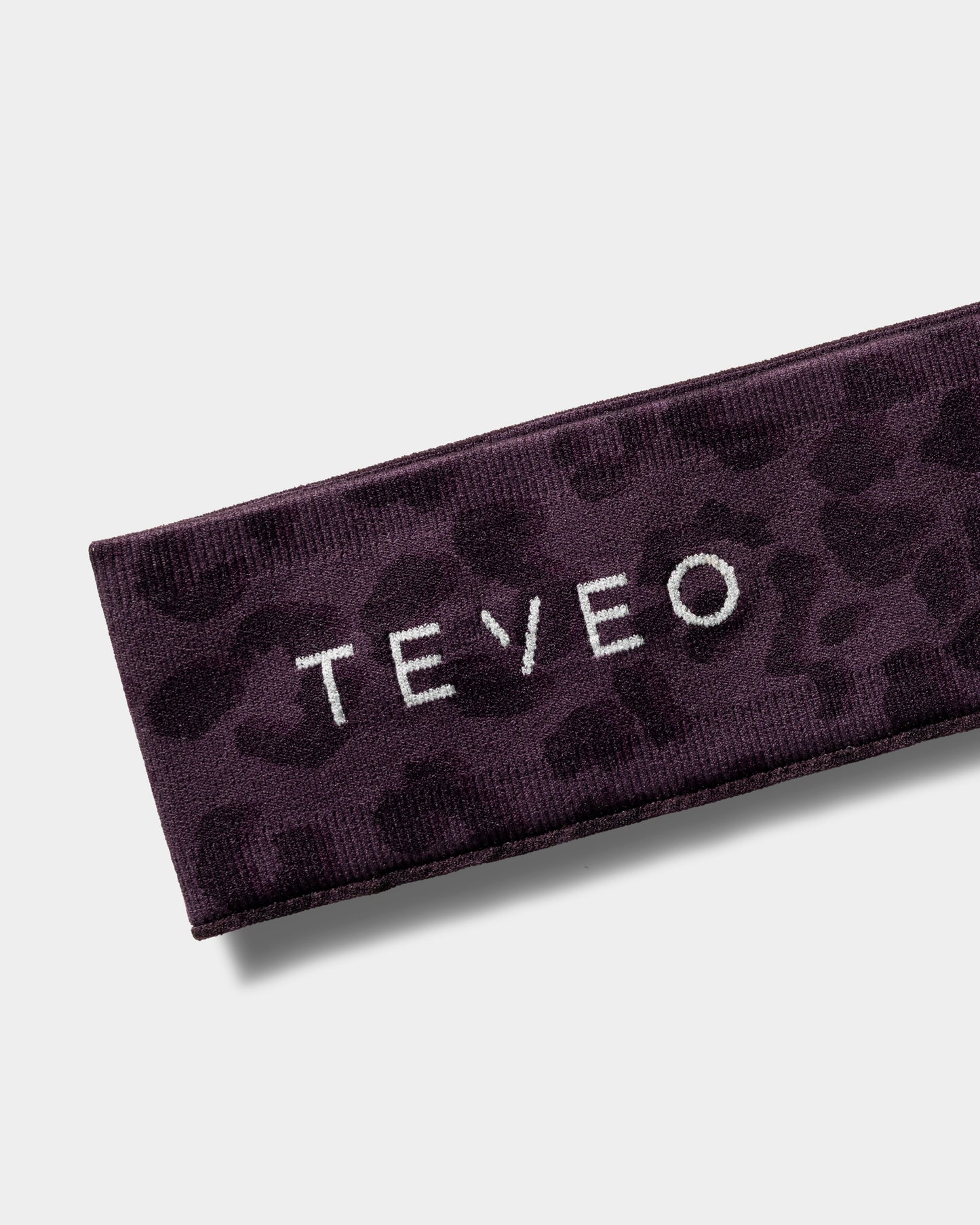 Contrastline Headband ‘Blackberry Leopard Print’
