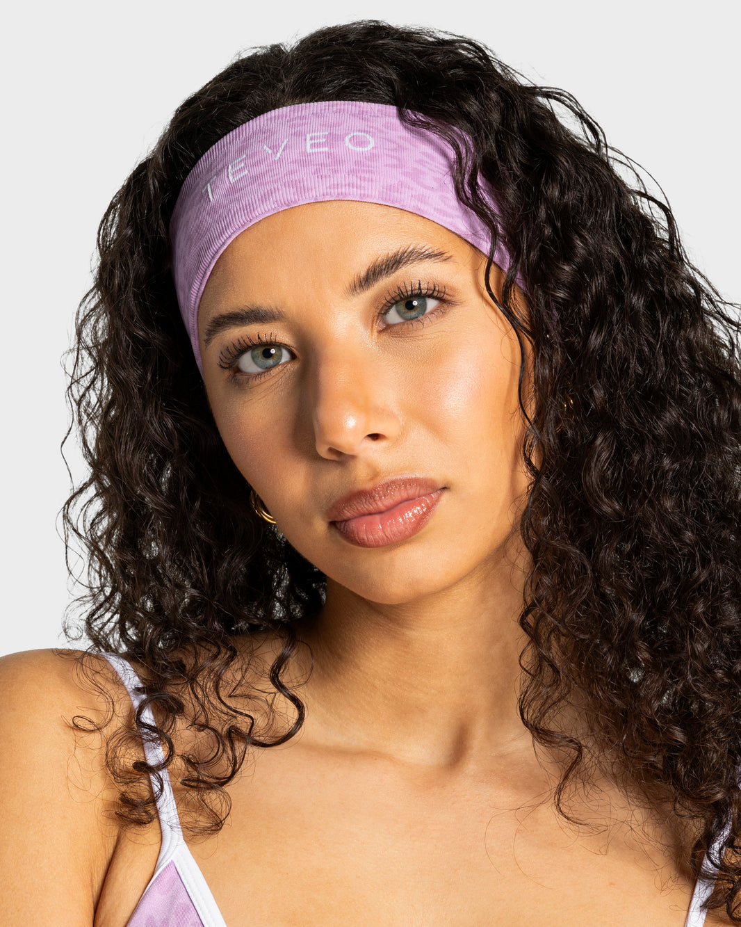 Contrastline Headband ‘Orchid Leopard Print’