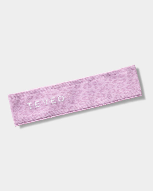 Fascia per capelli Contrastline “Stampa leopardata Orchid"