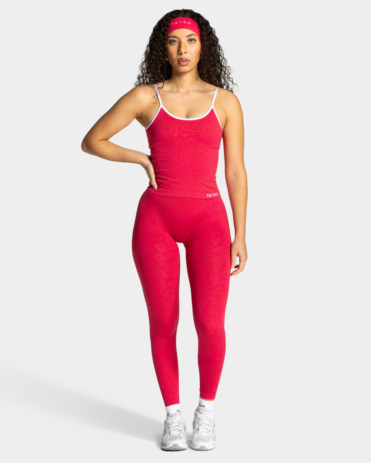Contrastline Leggings ‘Berry Leopard Print’