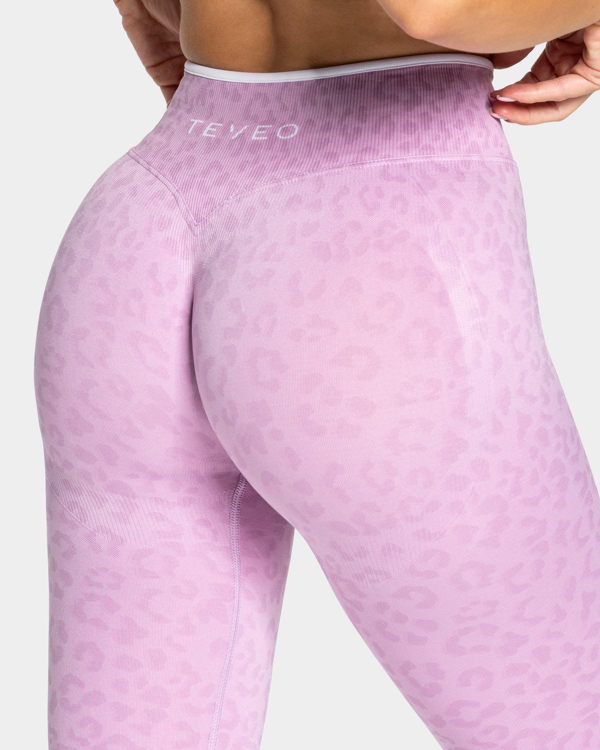 Legging Contrastline « Léopard orchidée »