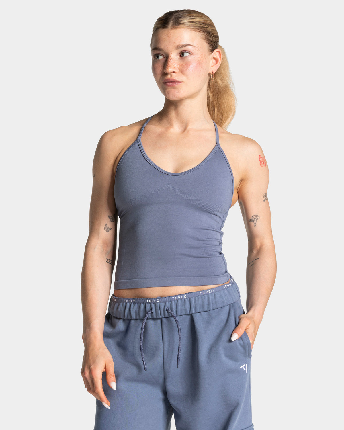 Camiseta de tirantes finos Lift «azul acero»