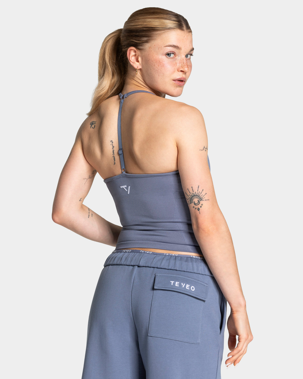 Camiseta de tirantes finos Lift «azul acero»