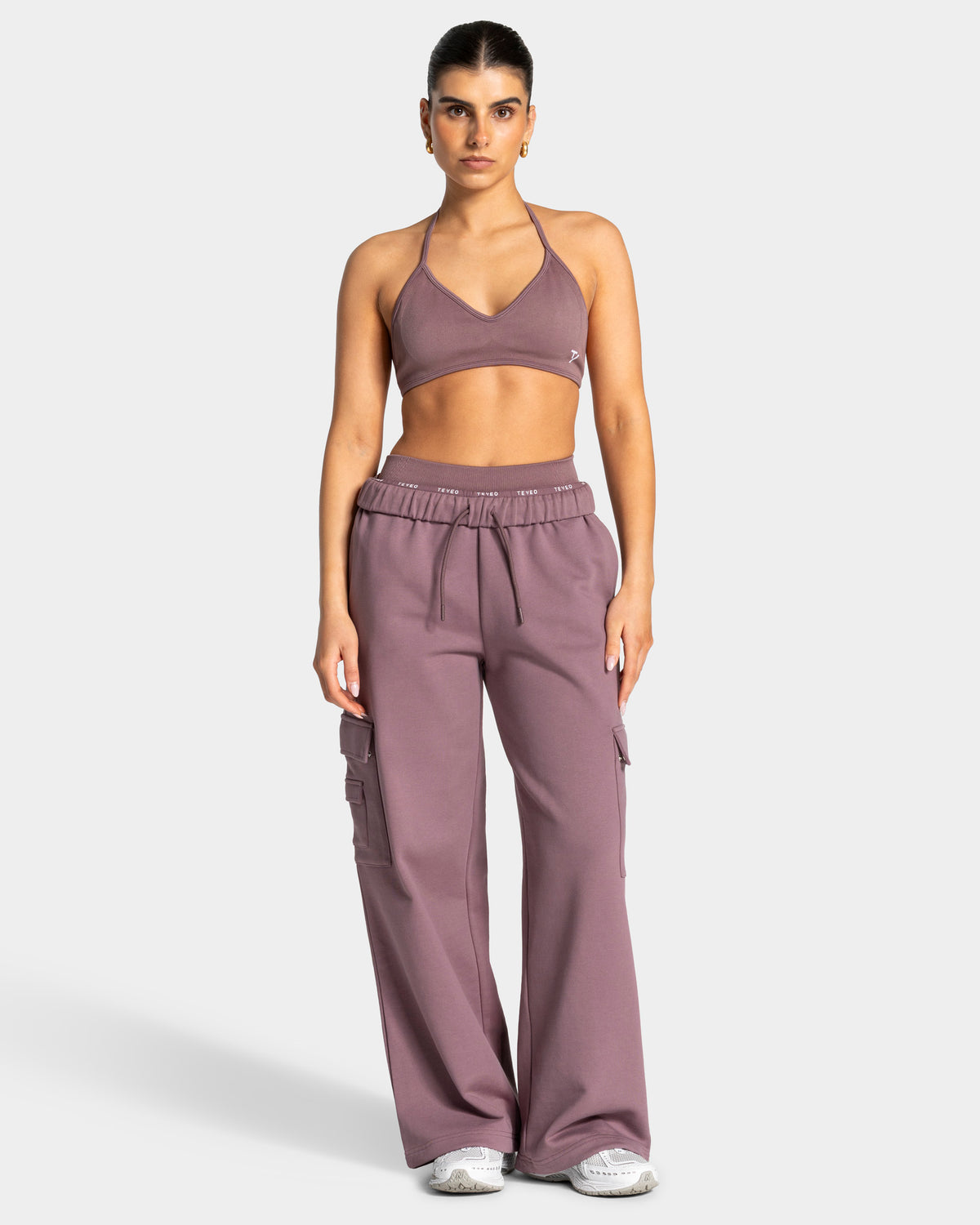 Lift Wide Leg Cargo Joggers ‘Mauve’