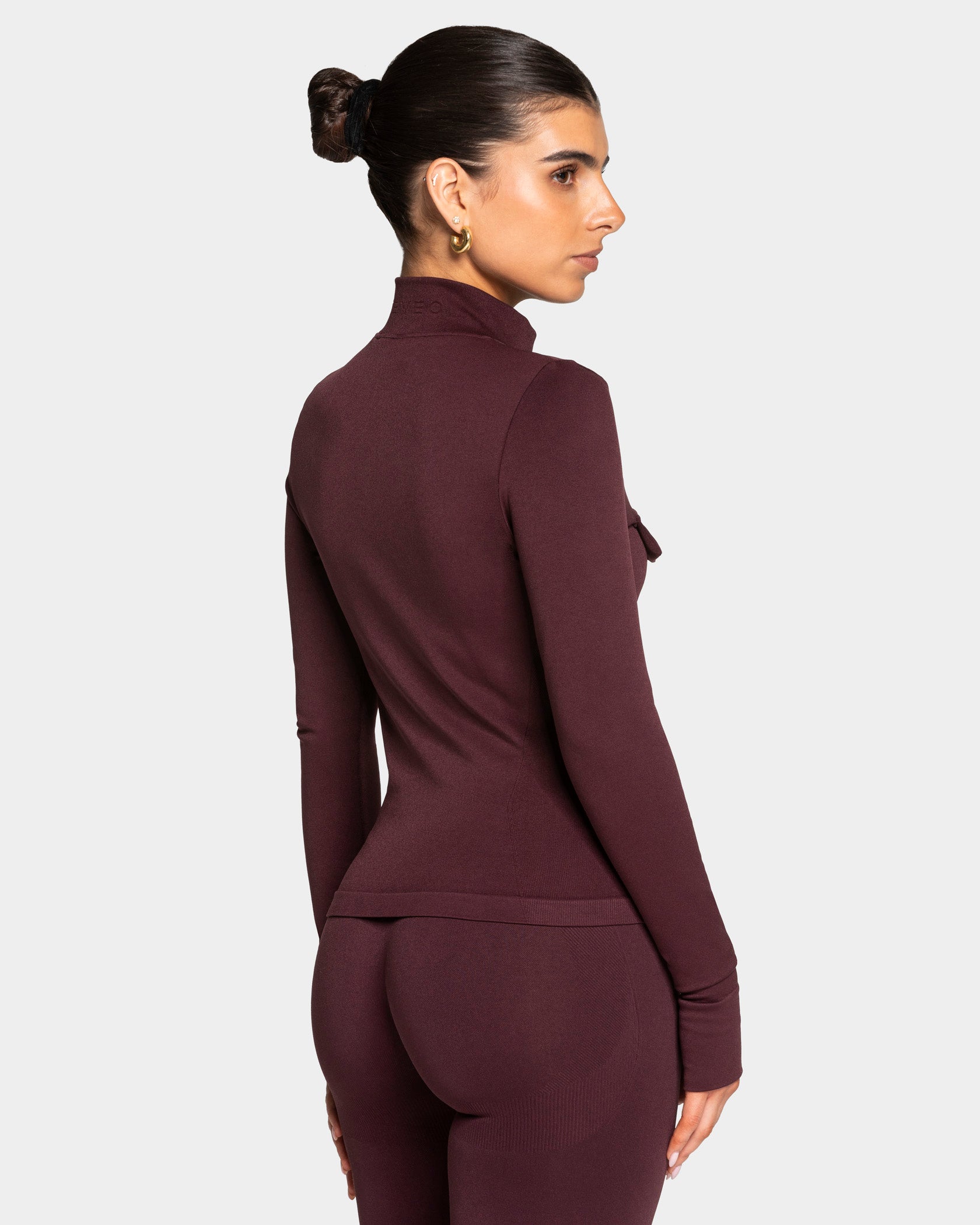 Giacca cargo Lift con cerniera “Merlot”