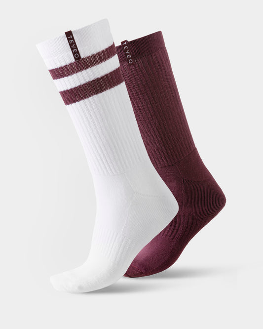 Lift Chunky Socken (2er-Pack) "Merlot"