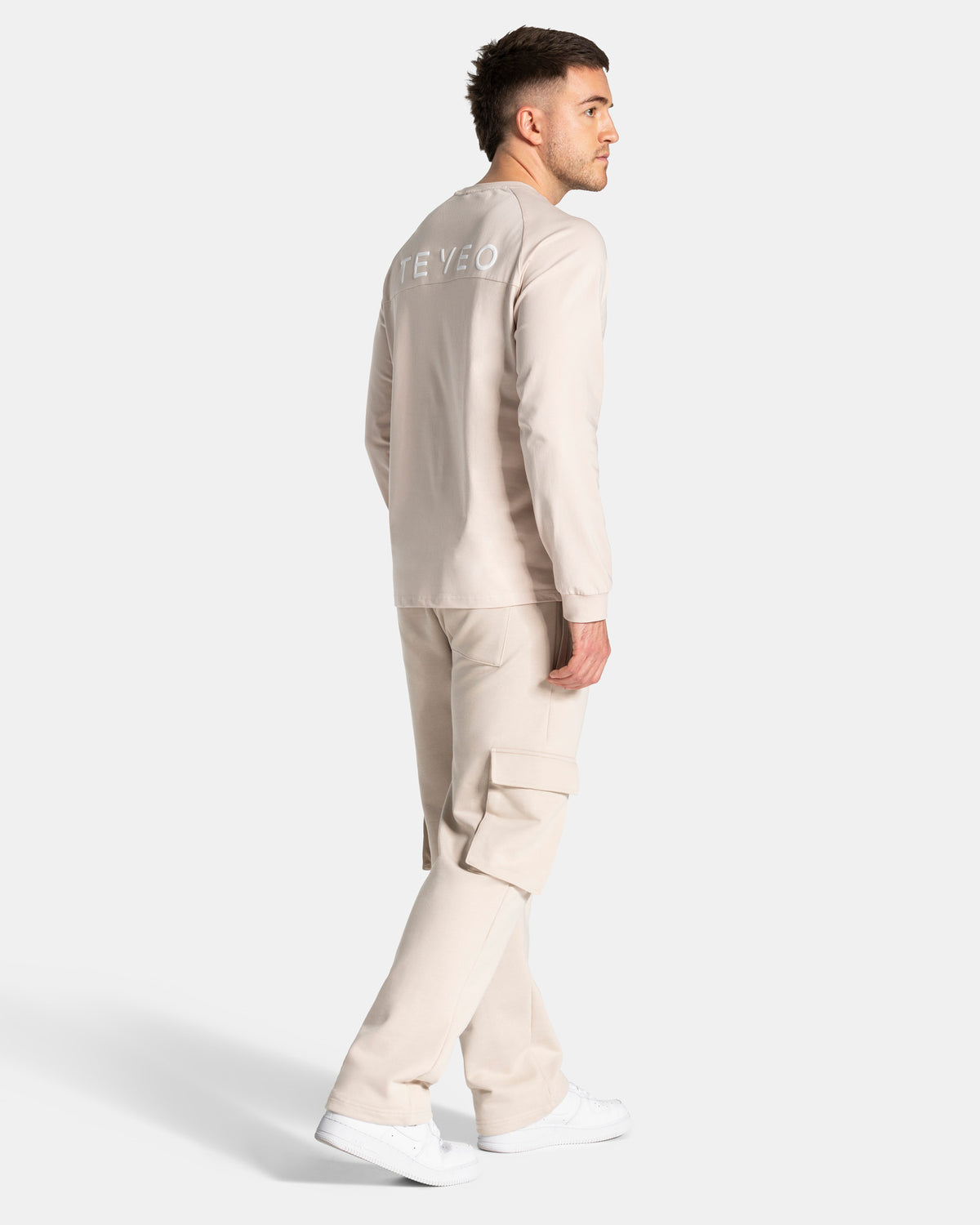 Joggery Lift Wide Leg Cargo „Cream”