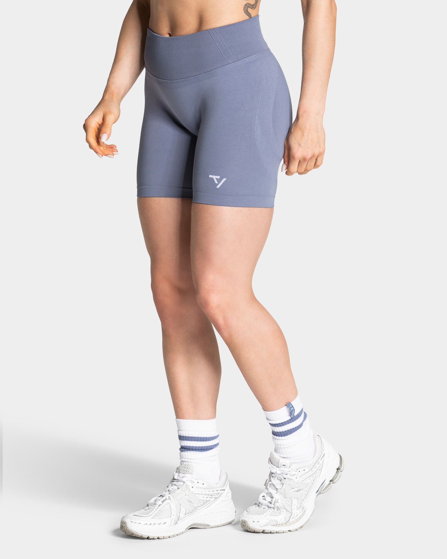 Shorts Lift Sculpt Scrunch “Blu Acciaio”